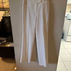 Women's White Boot Cut Dress Pants